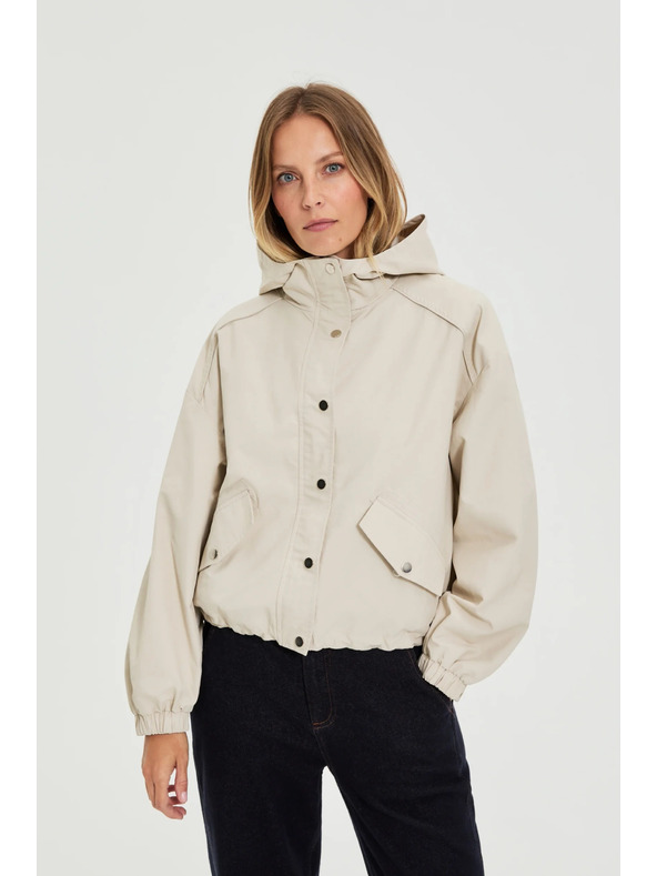 Moodo Jakna s kapuco bež Moodo