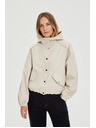 Moodo Jakna s kapuco bež Moodo