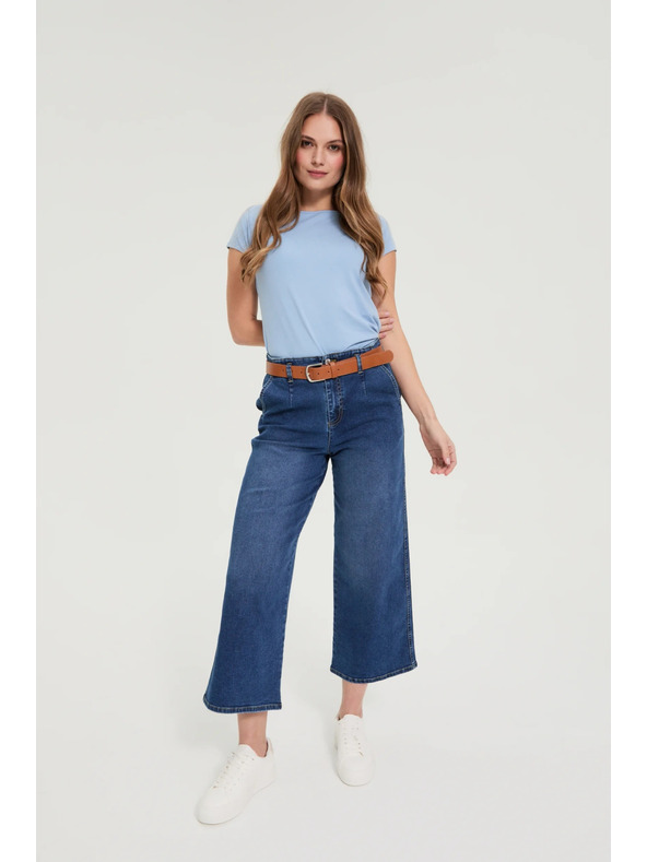 Moodo Bombažna majica modra Moodo