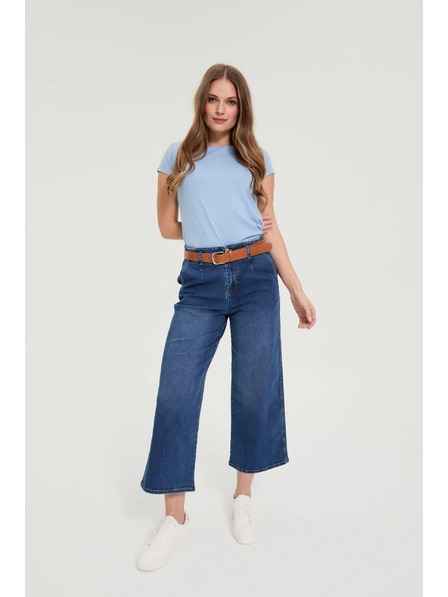 Moodo Bombažna majica modra Moodo