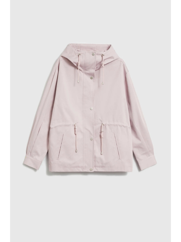 Moodo Jakna s kapuco rožnate barve Moodo
