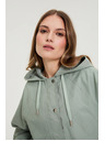 Moodo Kratka jakna olivne barve Moodo