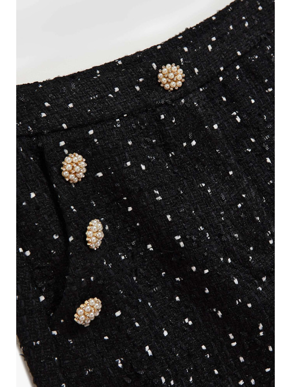 Moodo Krilo v slogu tvida z okrasnimi gumbi črne barve Moodo