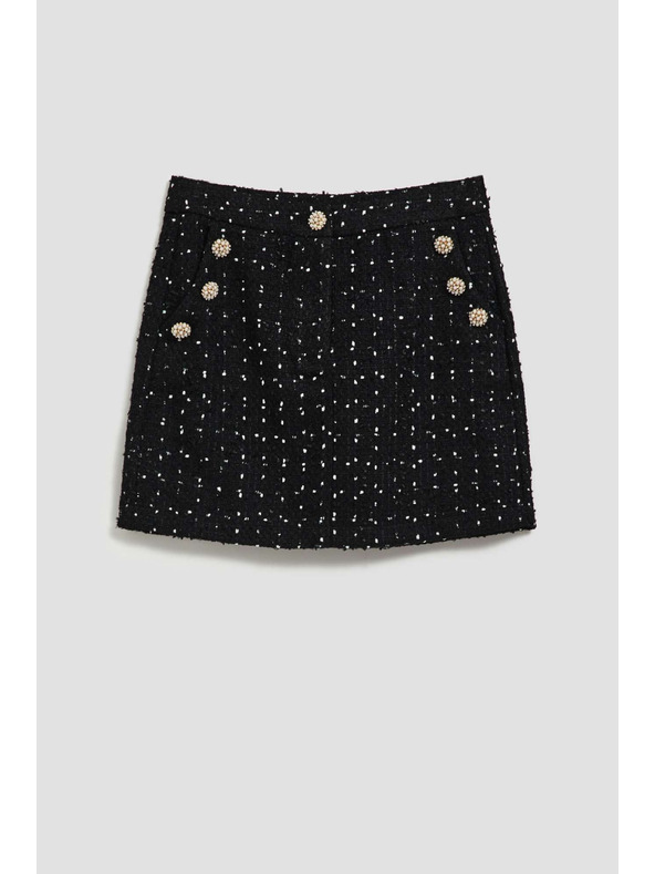 Moodo Krilo v slogu tvida z okrasnimi gumbi črne barve Moodo