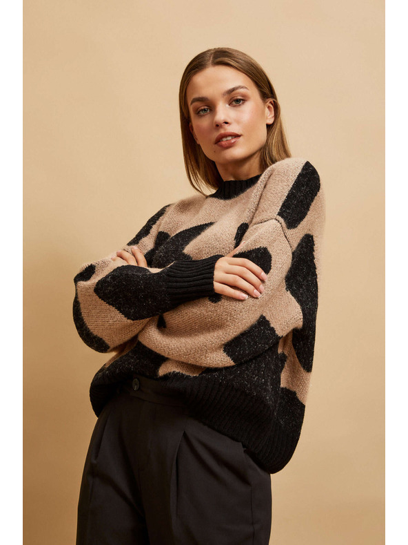 Moodo Vzorčast pulover Moodo