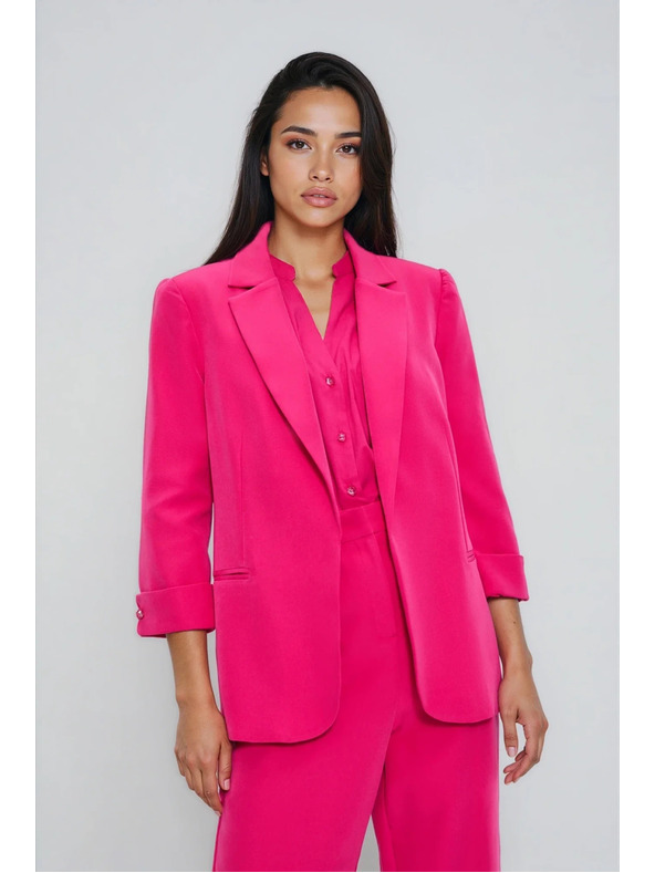 Moodo Sako s 3/4 rokavi vijolične barve Moodo