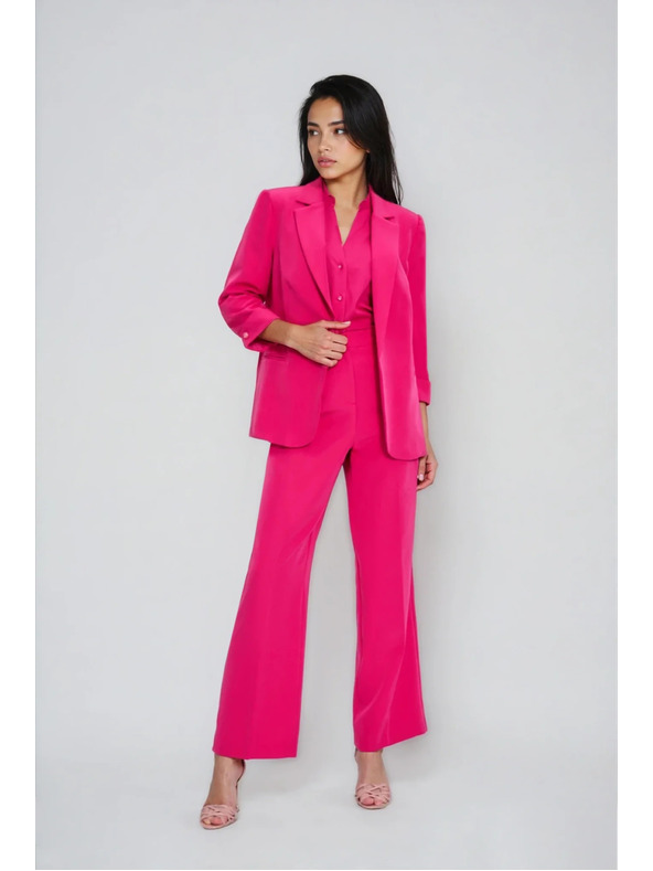 Moodo Sako s 3/4 rokavi vijolične barve Moodo