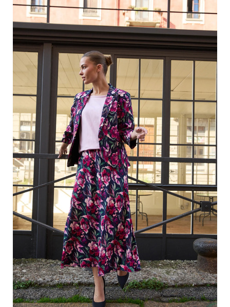 Moodo Krilo s cvetjem temno modre barve Moodo