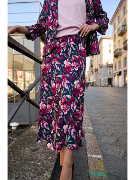 Moodo Krilo s cvetjem temno modre barve Moodo