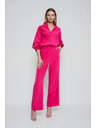Moodo Hlače z obrobom rožnate barve Moodo