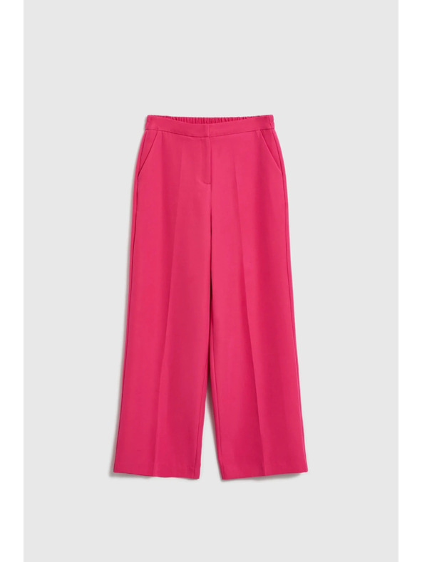 Moodo Hlače z obrobom rožnate barve Moodo