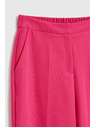 Moodo Hlače z obrobom rožnate barve Moodo