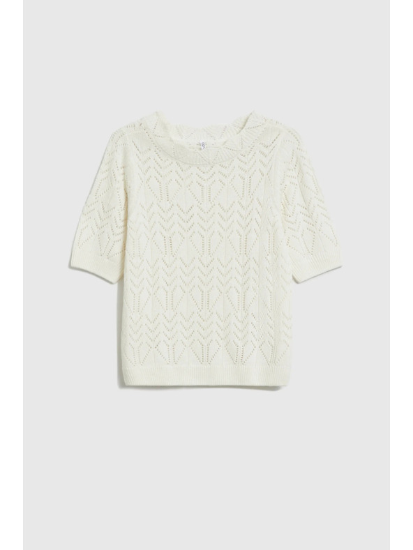 Moodo Azurni pulover peščene barve Moodo