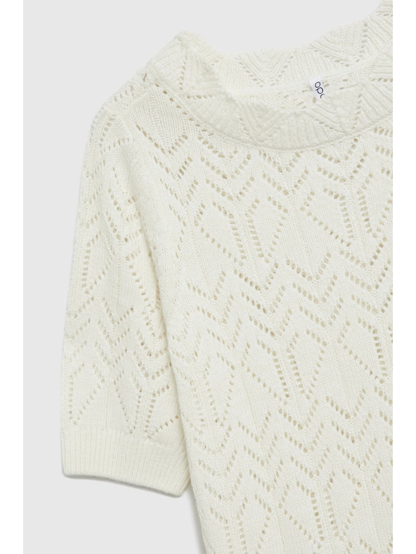 Moodo Azurni pulover peščene barve Moodo