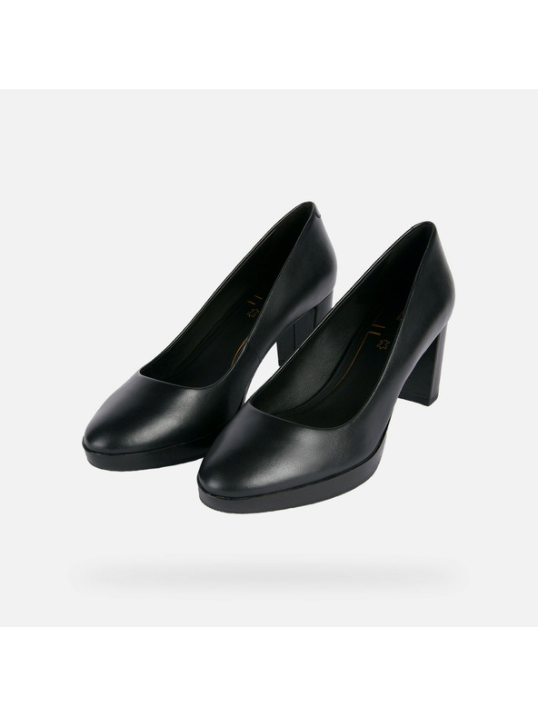 Geox Črne ženske visoke pete Geox Walk