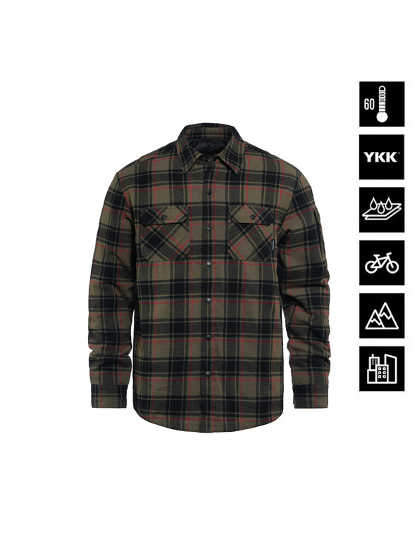 Horsefeathers Vodoodporna prešivana srajca Dough - tarmac