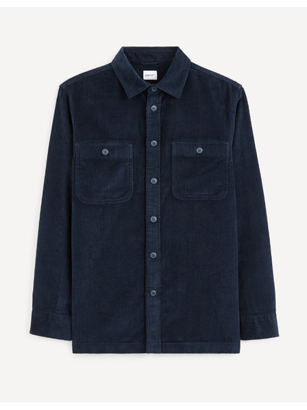 Celio Temno modra manšestrska srajca Celio Vavelour