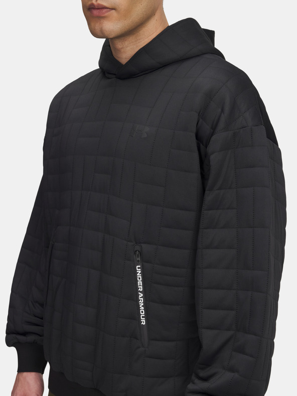 Under Armour Moški pulover  Under Armour UA Unstoppable Flc Txtr Hdy-BLK