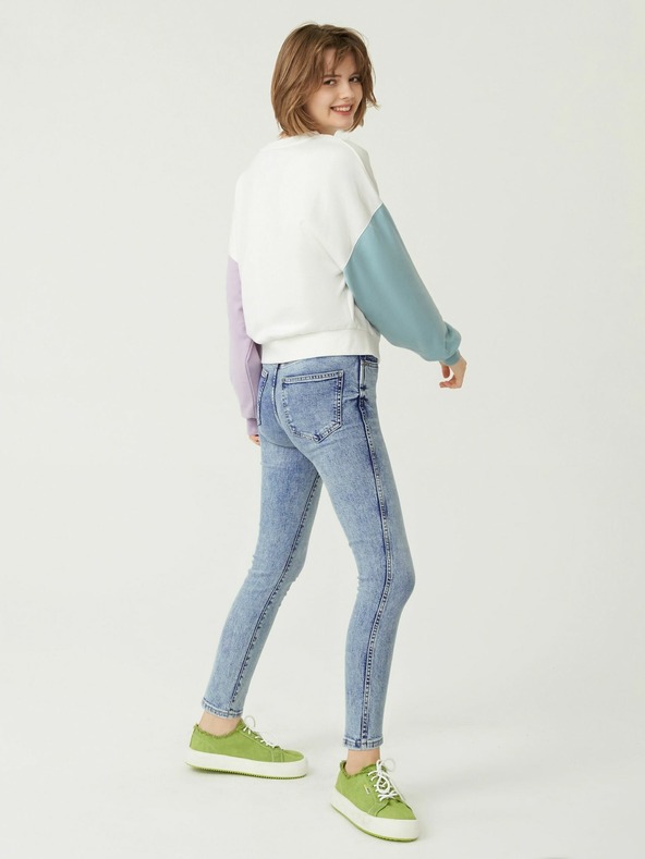 GAP Kavbojke slim High Rise Vintage Washwell GAP