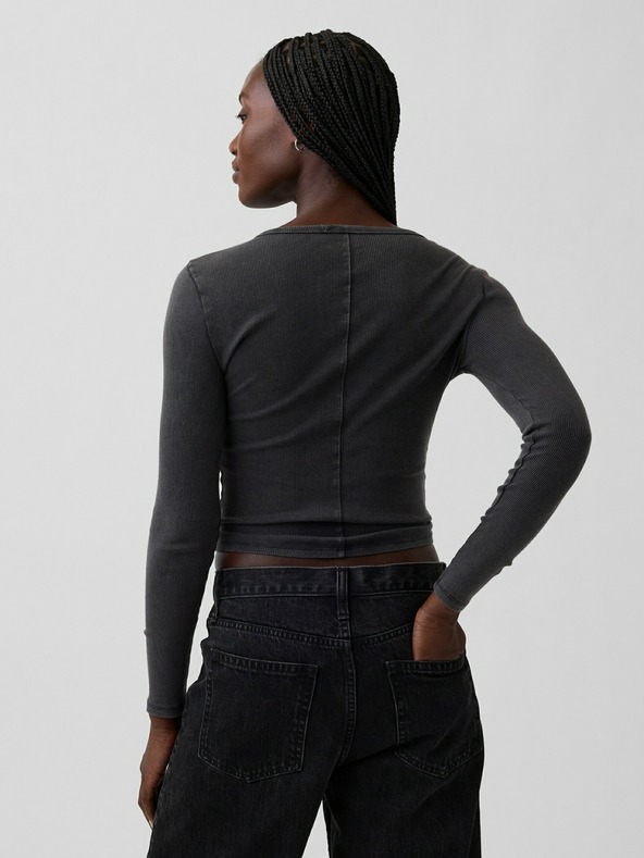 GAP Rebrasta majica z logom GAP