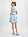 Orsay Modro-bela ženska cvetlična obleka ORSAY