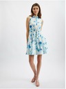 Orsay Modro-bela ženska cvetlična obleka ORSAY