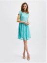 Orsay Turkizna ženska čipkasta obleka ORSAY