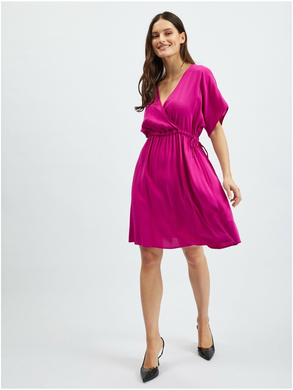 Orsay Temno rožnata ženska obleka ORSAY