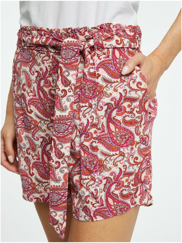 Orsay Krem in roza ženske kratke hlače ORSAY