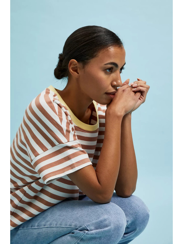 Moodo Mikina s prugami rjava Moodo