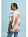 Moodo Mikina s prugami rjava Moodo