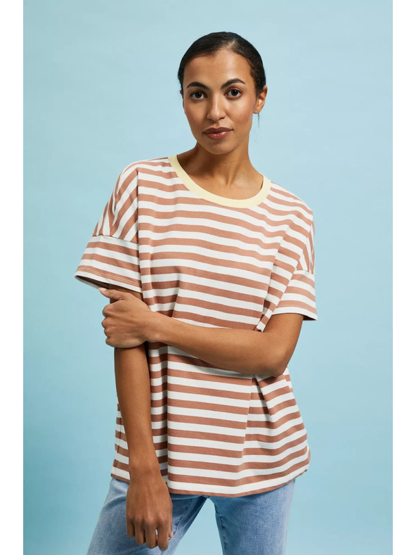 Moodo Mikina s prugami rjava Moodo