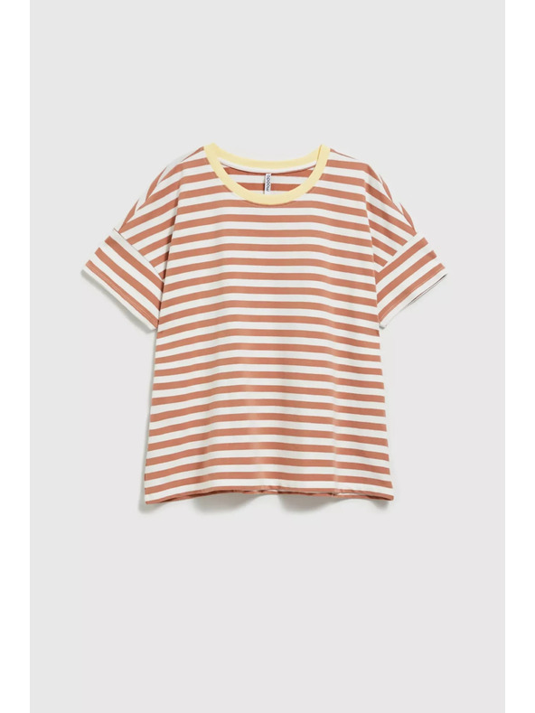 Moodo Mikina s prugami rjava Moodo