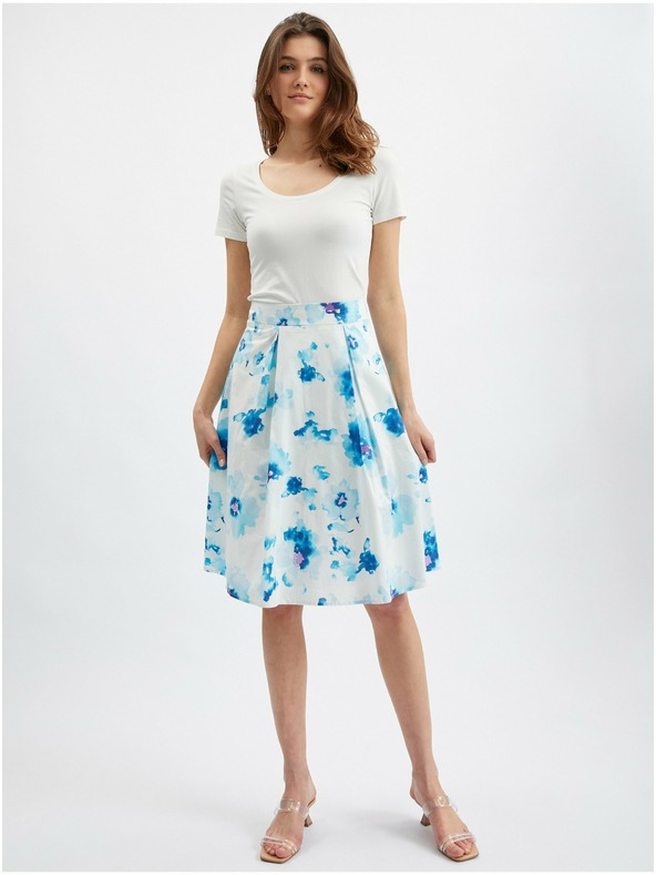 Orsay Modro-belo žensko cvetlično krilo ORSAY