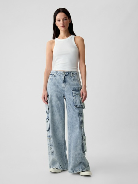 GAP Kavbojke Mid Rise Cargo Baggy GAP