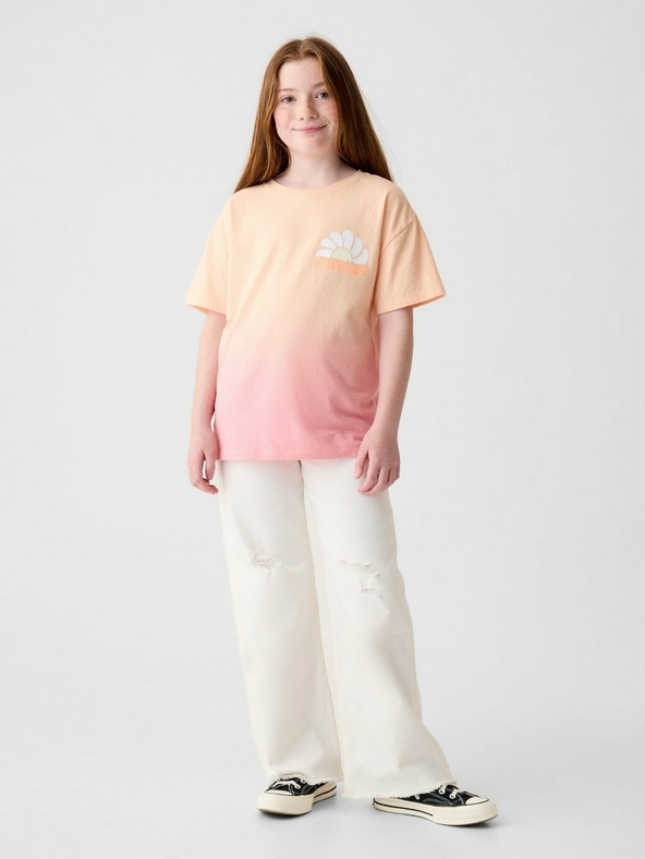 GAP Otroška bombažna majica z logotipom GAP