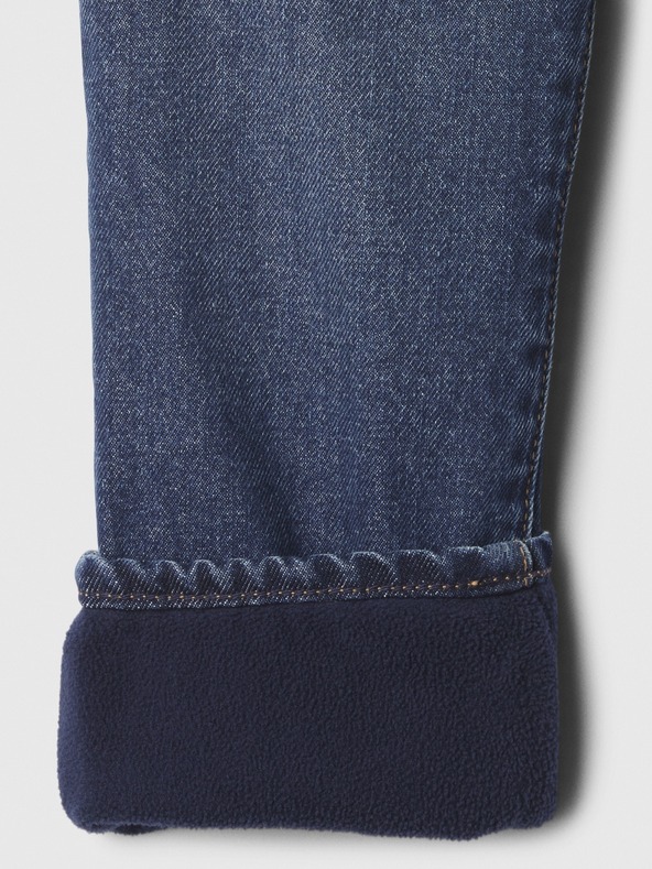 GAP Dojenčki toplo podloženi straight džinsi GAP