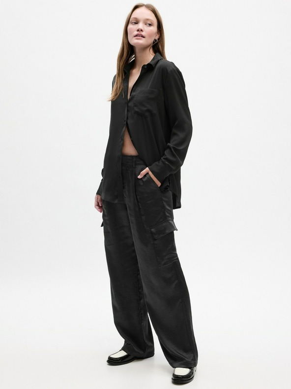 GAP Satenaste nagubane cargo hlače GAP