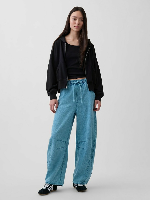 GAP Kavbojke Mid Rise Easy Horseshoe UltraSoft GAP