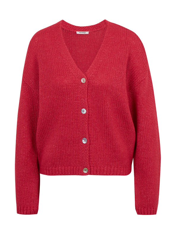 Orsay Temno rožnat ženski ohlapen kardigan ORSAY