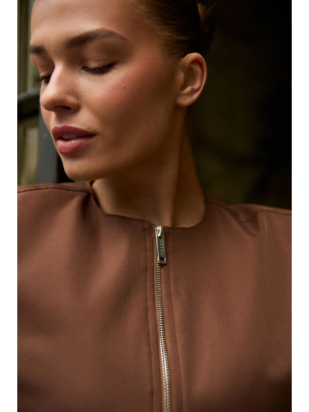 Moodo Kratka jakna rjava Moodo