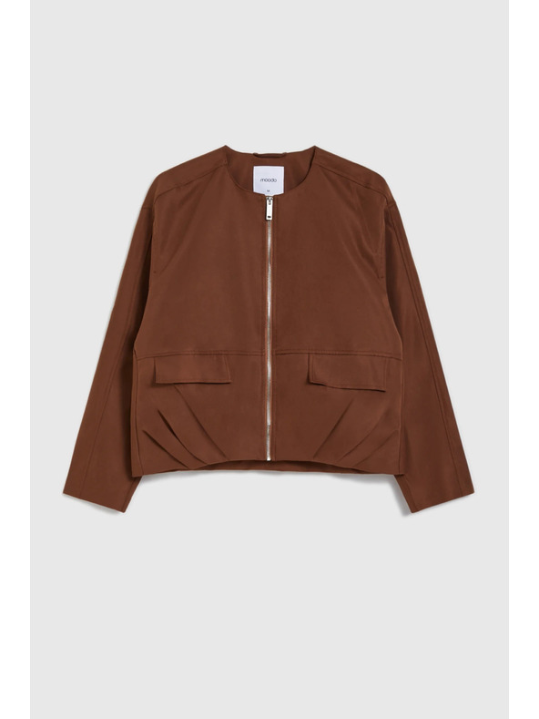 Moodo Kratka jakna rjava Moodo
