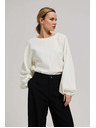 Moodo Pulover s puhastimi rokavi biserna Moodo