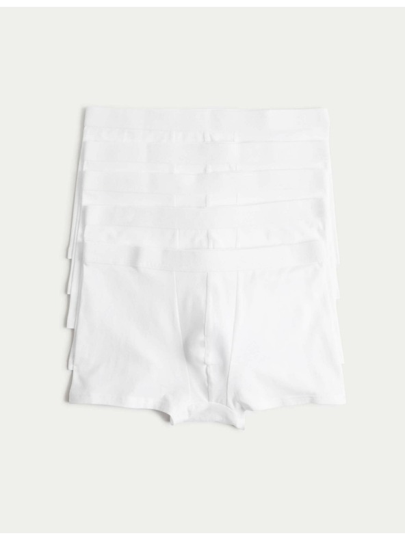 Marks & Spencer Komplet petih moških boksaric v beli barvi Marks & Spencer