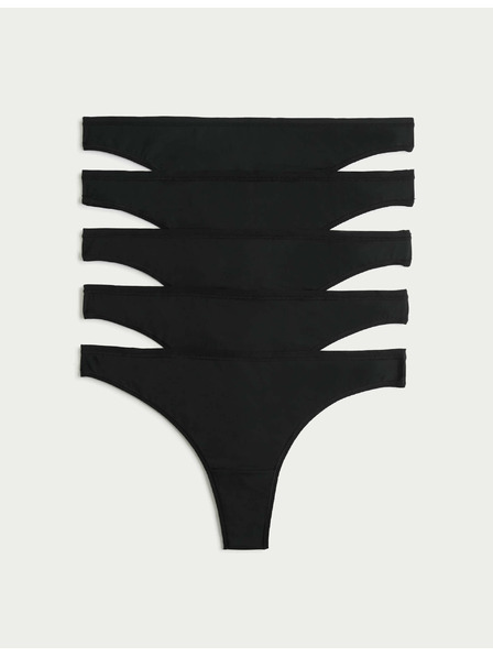 Marks & Spencer Komplet petih ženskih hlač v črni barvi Marks & Spencer