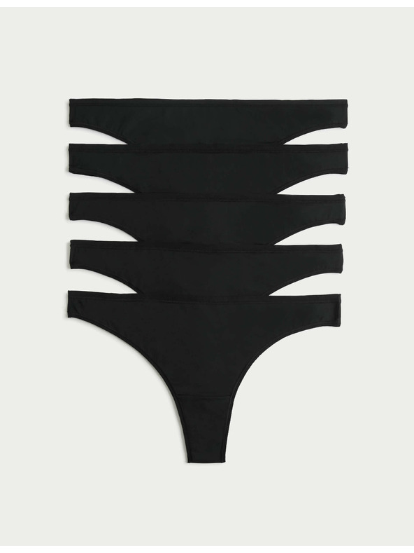 Marks & Spencer Komplet petih ženskih hlač v črni barvi Marks & Spencer