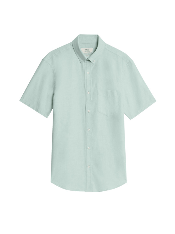 Marks & Spencer Srajca iz čistega bombaža Oxford The Ultimate Marks & Spencer zelena