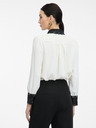 Orsay Krem ženska srajca s kontrastnim ovratnikom ORSAY