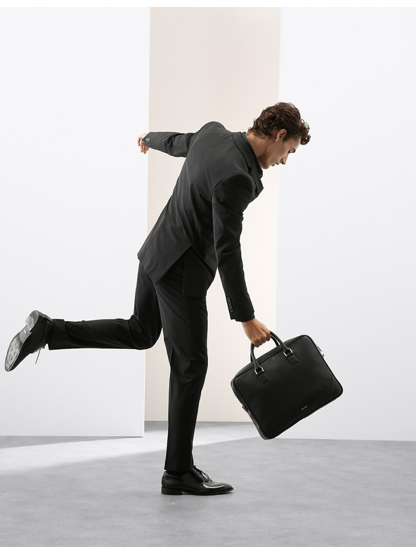 Marks & Spencer Rahlo zožene hlače iz mešanice volne Marks & Spencer