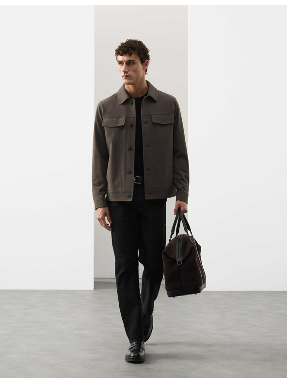 Marks & Spencer Funkcionalna keperjasta jakna s teksturo Marks & Spencer rjava